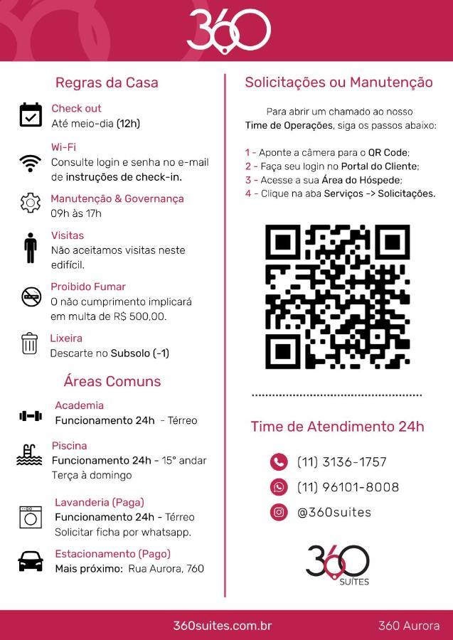 360 Suites Aurora Republica - Apartamentos Mobiliados São Paulo Exterior foto